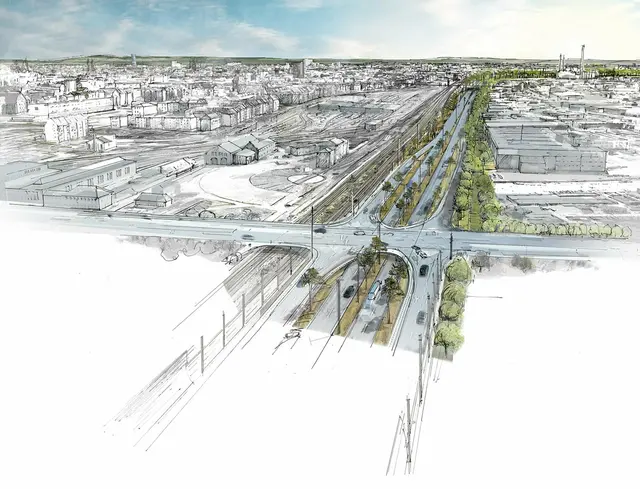 Das Projekt ist Teil des seit 2005 geplanten kreuzungsfreien Ausbaus des Frankenschnellwegs. Alle planungsrechtlichen Verfahren wurden abgeschlossen, und das Baurecht liegt endgültig vor.  | Foto: Stadt Nürnberg