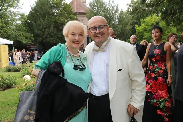 CSU-Landtagsabgeordnete Petra Guttenberger und Unternehmer Thomas Blösel. | Foto: Jürgen Friedrich/Verena Dreier. Impressionen vom Sommer Nachts Ball 2026.