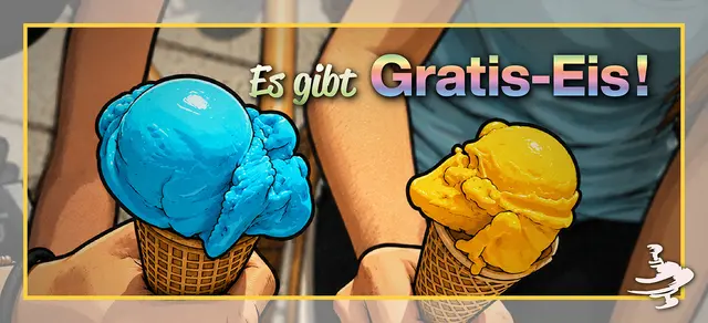 Auch in diesem Jahr gibt es in Zirndorf für alle Schülerinnen und Schüler eine Gratis-Eiskugel. Grafik: Stadt Zirndorf