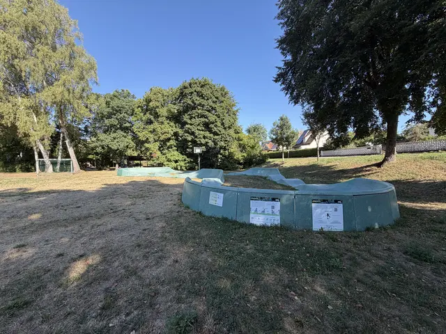 Die mobile Pumptrackanlage der Stadt Roth steht bis Anfang September noch im Ortsteil Eckersmühlen. | Foto: Stadt Roth