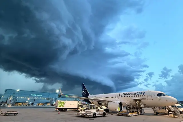 Auch in Hessen braute sich schon am Abend ein Gewitter zusammen.
 | Foto: Kessler/Schnee/onw-images/dpa