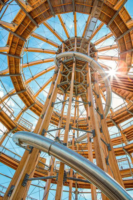 Die Holzkugel ist eine fantastische Konstruktion. | Foto: inMotion PARK