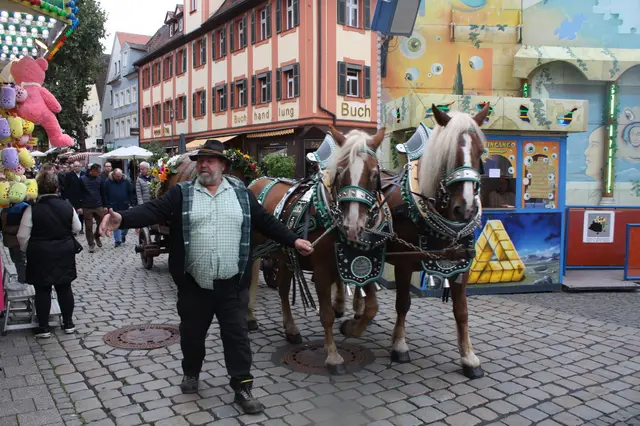 Erinnert an das Bürgerfest: Auch bei der Herbstkirchweih zieht ein prächtiges Brauereifuhrwerk mit ein. | Foto: Victor Schlampp