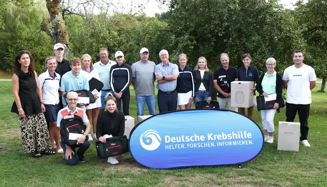 Gemeinsam am Start für den guten Zweck: Die komplette Sieger-Garde des Erlanger Turniers. | Foto: © Stiftung Deutsche Krebshilfe