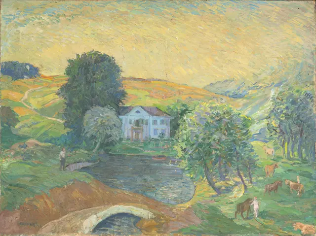 Adolf Schinnerers Werk „Sommerlandschaft“ (1928). | Foto: Erich Malter