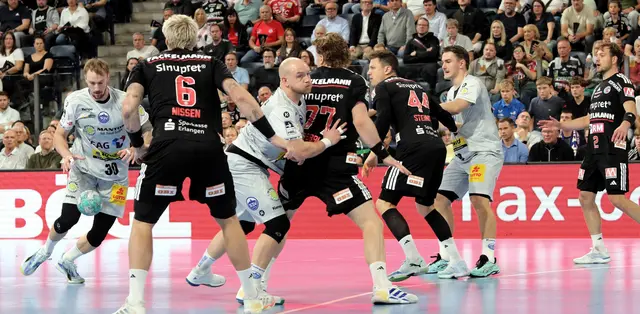 Der HC Erlangen musste in der ARENA hart arbeiten, gewinnt am Ende gegen Eisenach klar (#JockiFoto)