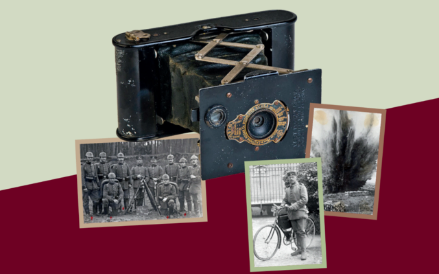 „Mit der Kamera im Ersten Weltkrieg. Das Fotoalbum des Wilhelm Hecht“. Foyerausstellung im Ludwig-Erhard-Zentrum, Fürth. | Foto: Ludwig-Erhard-Zentrum