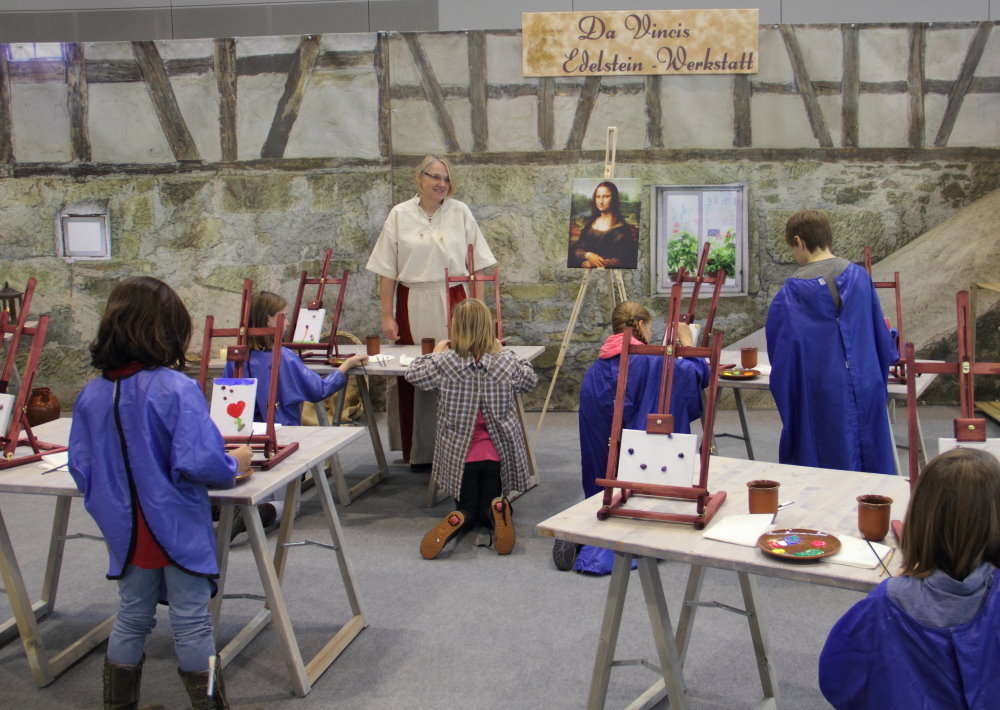 Da Vinci´s Edelsteinwerkstatt, das kostenlose Kinderprogramm