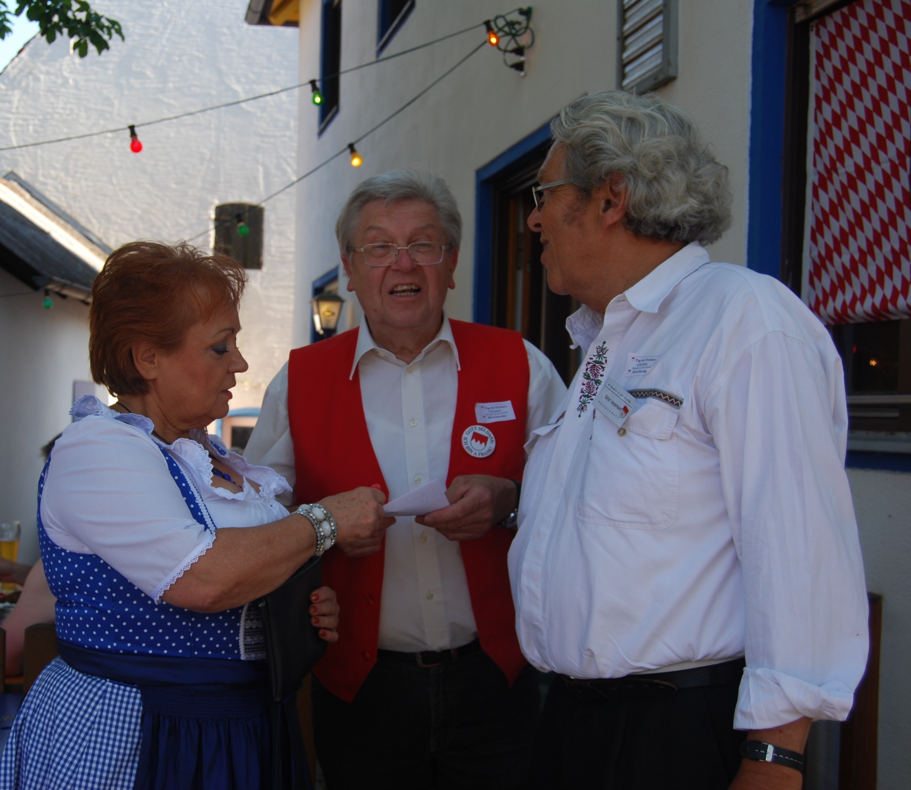 Günter Hessenauer und Ehepaar Trommer