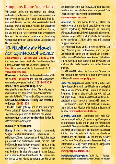 weitere Informationen zur Veranstaltung