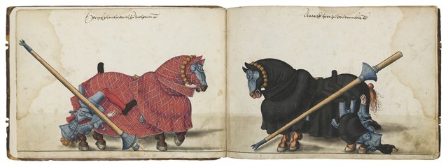 Turnierbuch des Kurfürsten Johann Friedrich des Großmütigen von Sachsen um 1534, Lucas Cranach der Ältere (Werkstatt). | Foto: © Kunstsammlungen der Veste Coburg