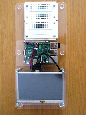 Das GPIO-Board zum Aufbau/Test von Versuchsschaltungen, die vom RaspberryPI gesteuert werden.