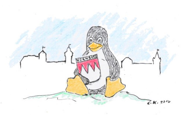 Der Tux in Nürnberg