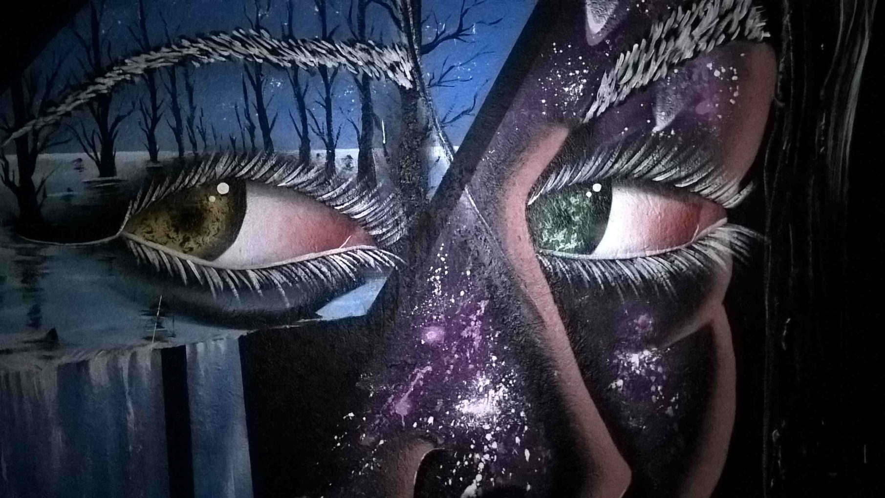 Auch Kai Roglers Foto „Augen“ ist in der Ausstellung zu sehen.