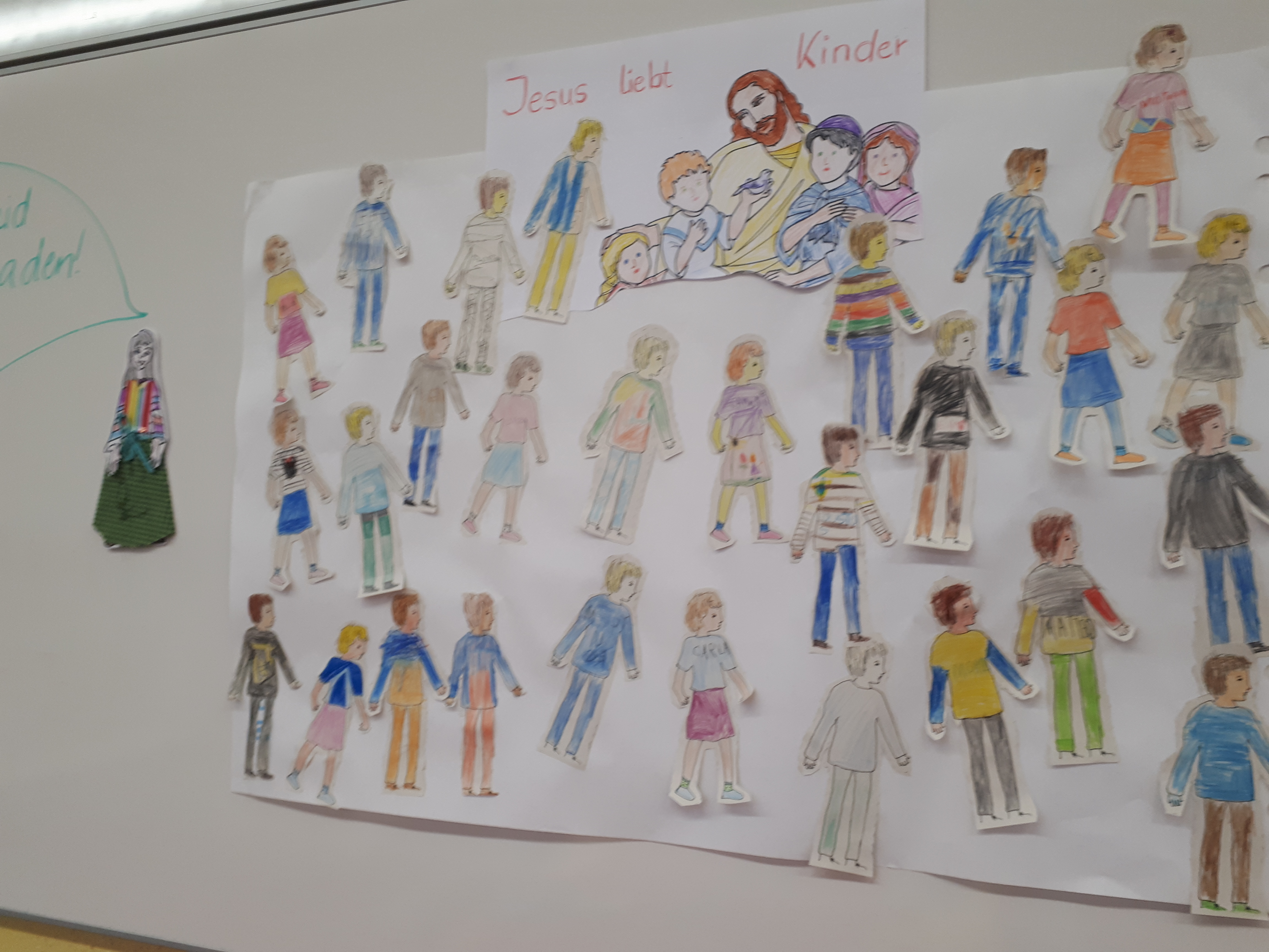 Vorarbeit: Jedes Kind malt sich selbst (aus)!