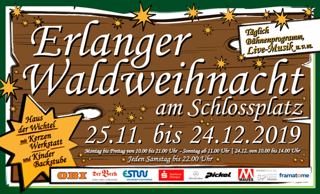 Arbeiten auf der Erlanger Waldweihnacht 2021? Dann freuen wir uns auf Dich: www.staebleinundsoehne.com/jobs