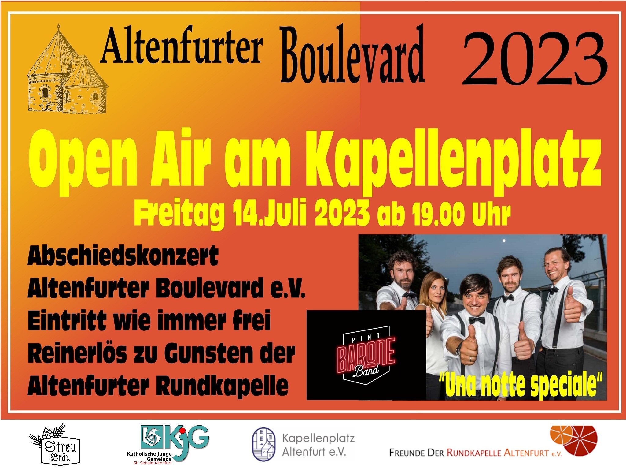 Pino Barone & Band Open Air an der Rundkapelle Altenfurt