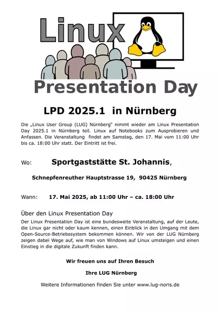 Unser Hinweisplakat für die Veranstaltung am 17. Mai 2025